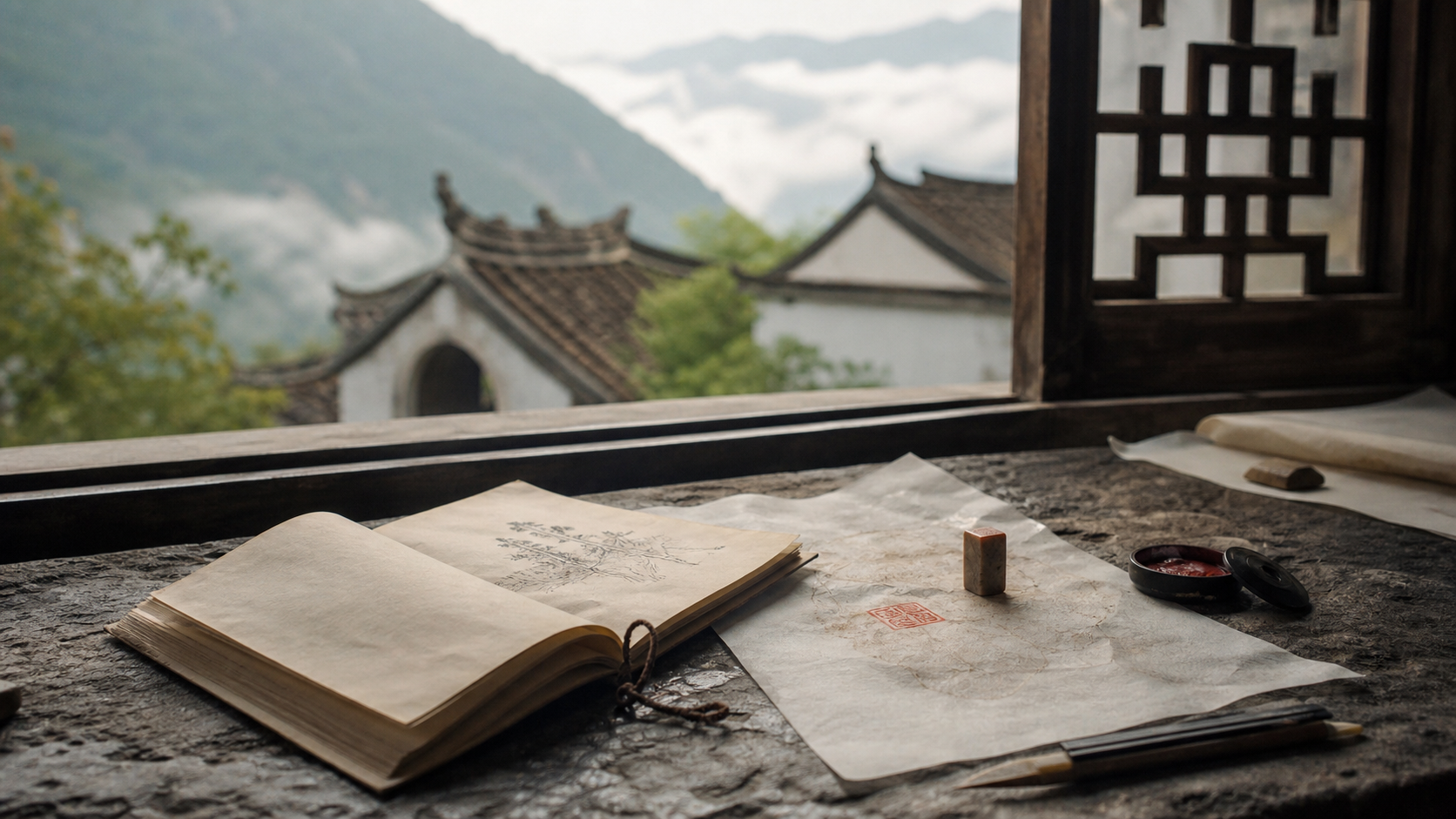 Longhu Mountain field archive visual direction